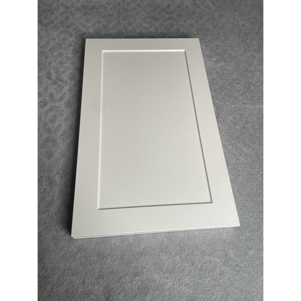 Shaker style cabinet door, white with frame and central panel made MDF 14 X 23.5